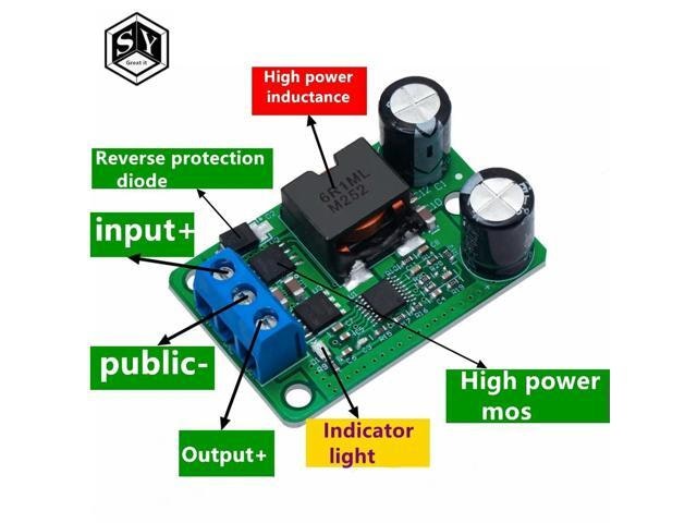 24V/12V to 5V 5A DC-DC Step-Down Power Converter: $13.73 24V/12V to 5V 5A DC-DC Step-Down Power Converter: $13.73