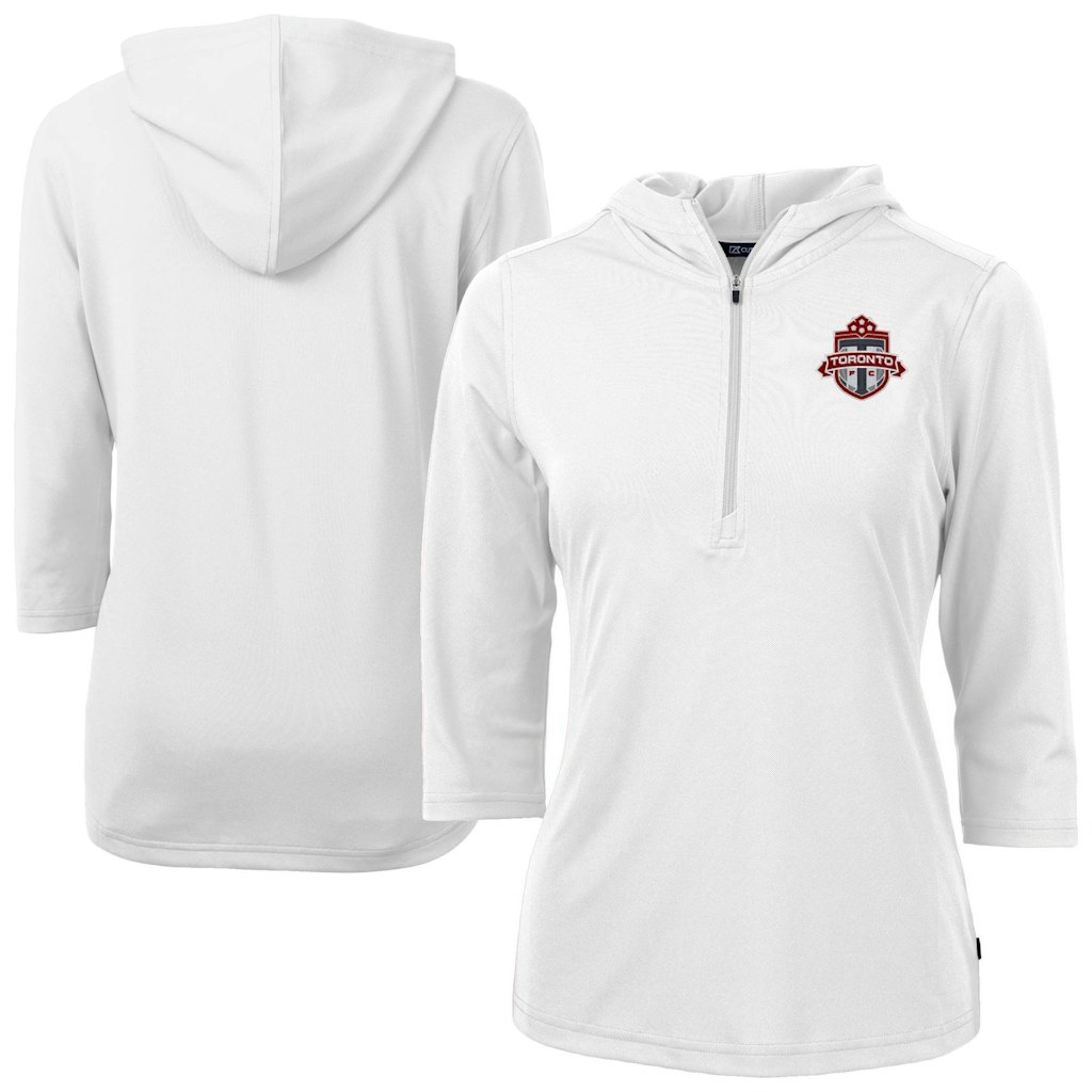 Cutter & Buck Toronto FC Women's Virtue Eco Pique Half-Zip Pullover Hoodie: $86.99 Cutter & Buck Toronto FC Women's Virtue Eco Pique Half-Zip Pullover Hoodie: $86.99