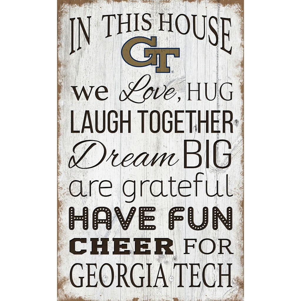 Georgia Tech Yellow Jackets 11" x 19" Team Sign: $39.99 Georgia Tech Yellow Jackets 11" x 19" Team Sign: $39.99