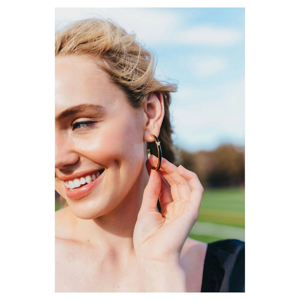 Brianna Cannon Vanderbilt Commodores Logo Hoop Earrings: $64.99 Brianna Cannon Vanderbilt Commodores Logo Hoop Earrings: $64.99