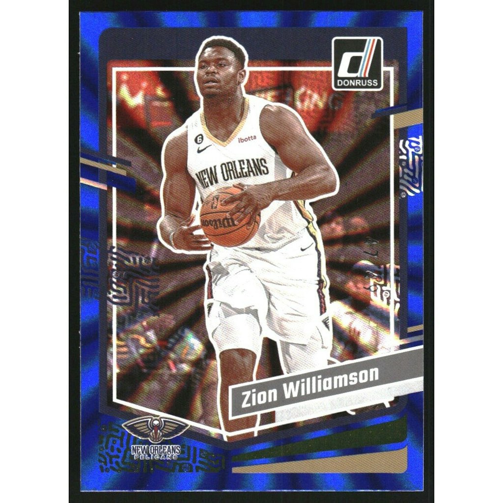2023-24 Donruss Holo Blue Laser Zion Williamson #122 Card: $22.50 2023-24 Donruss Holo Blue Laser Zion Williamson #122 Card: $22.50