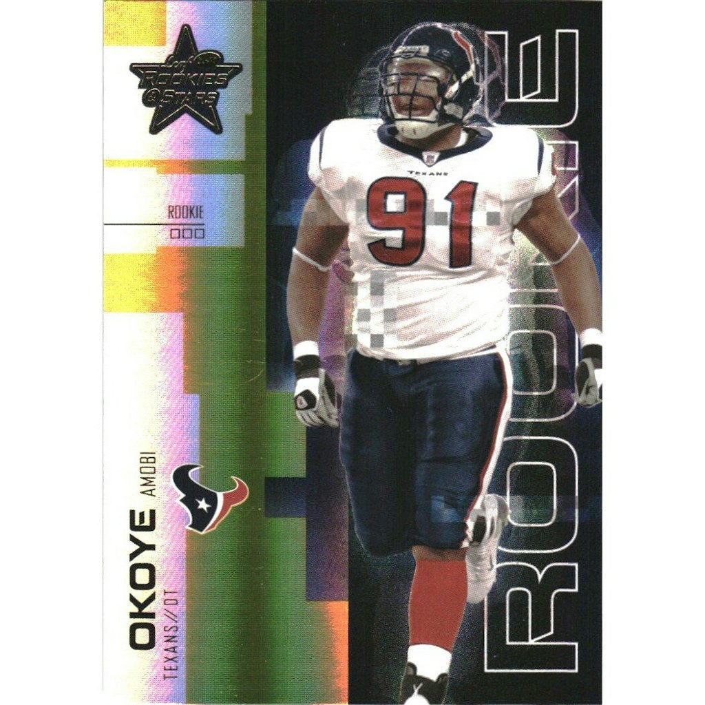 2007 Leaf Rookies and Stars Gold Amobi Okoye Trading Card: $10.80 2007 Leaf Rookies and Stars Gold Amobi Okoye Trading Card: $10.80