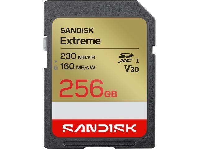 SanDisk 256GB Extreme UHS-I SD Card: $79.99 SanDisk 256GB Extreme UHS-I SD Card: $79.99