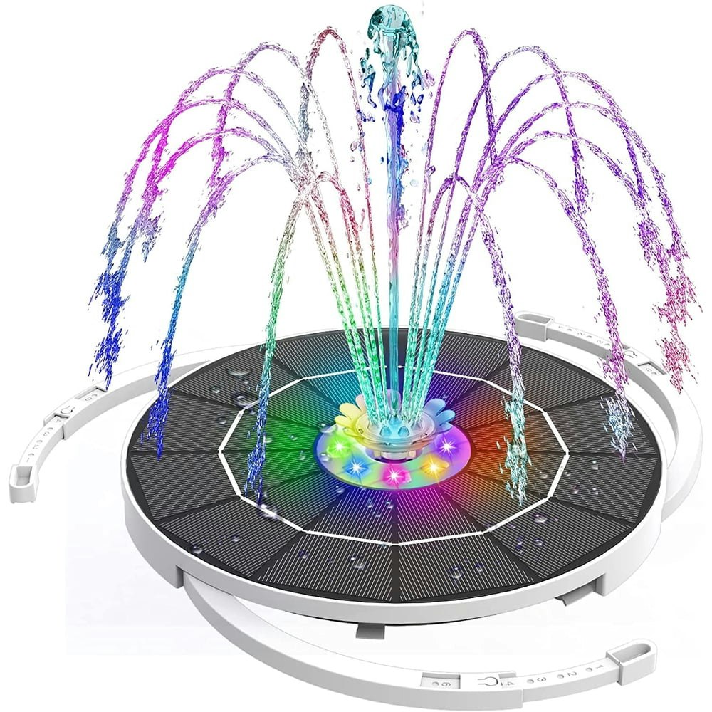 Aisitin 5.5W Solar Fountain with LED Light: $26.09