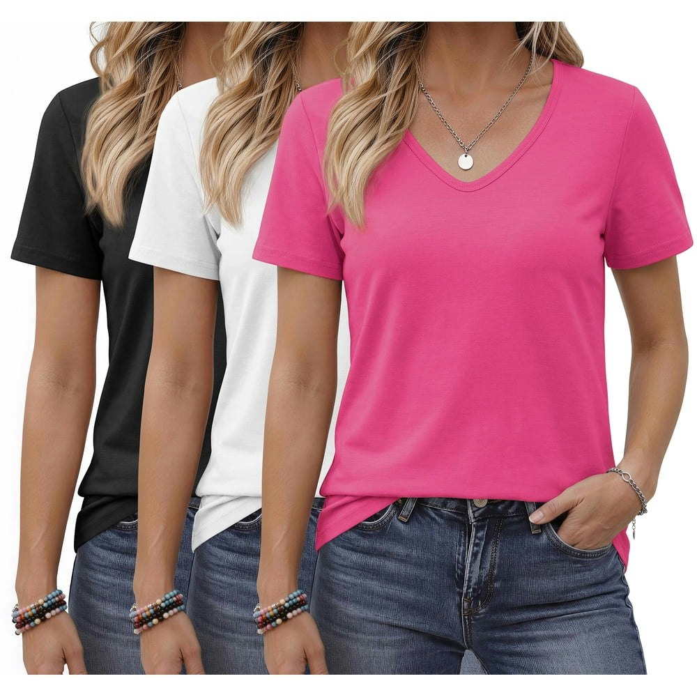 Moshu Women's Short Sleeve T-Shirt 3-Pack: $21.49 Moshu Women's Short Sleeve T-Shirt 3-Pack: $21.49