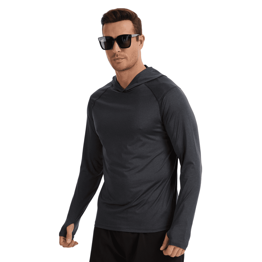 Pdbokew Men's UPF 50+ UV Protection Long Sleeve Fishing Hoodie: $18.98