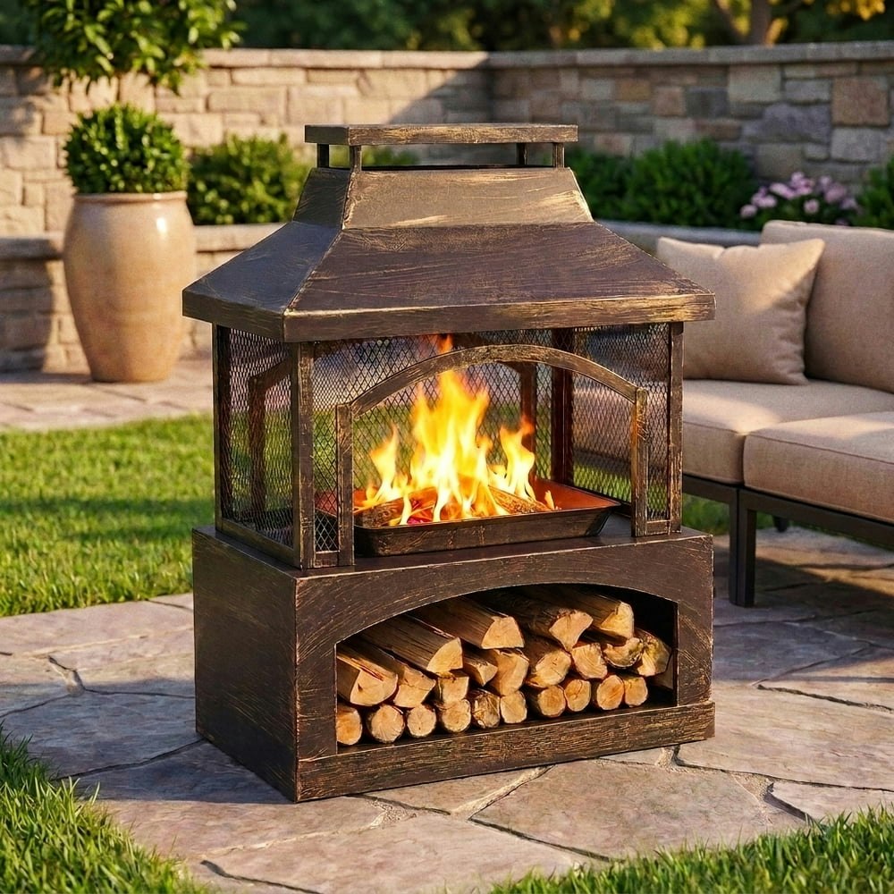 Red Mountain Valley 37-Inch Steel Wood-Burning Fire Pit: $134.28 Red Mountain Valley 37-Inch Steel Wood-Burning Fire Pit: $134.28