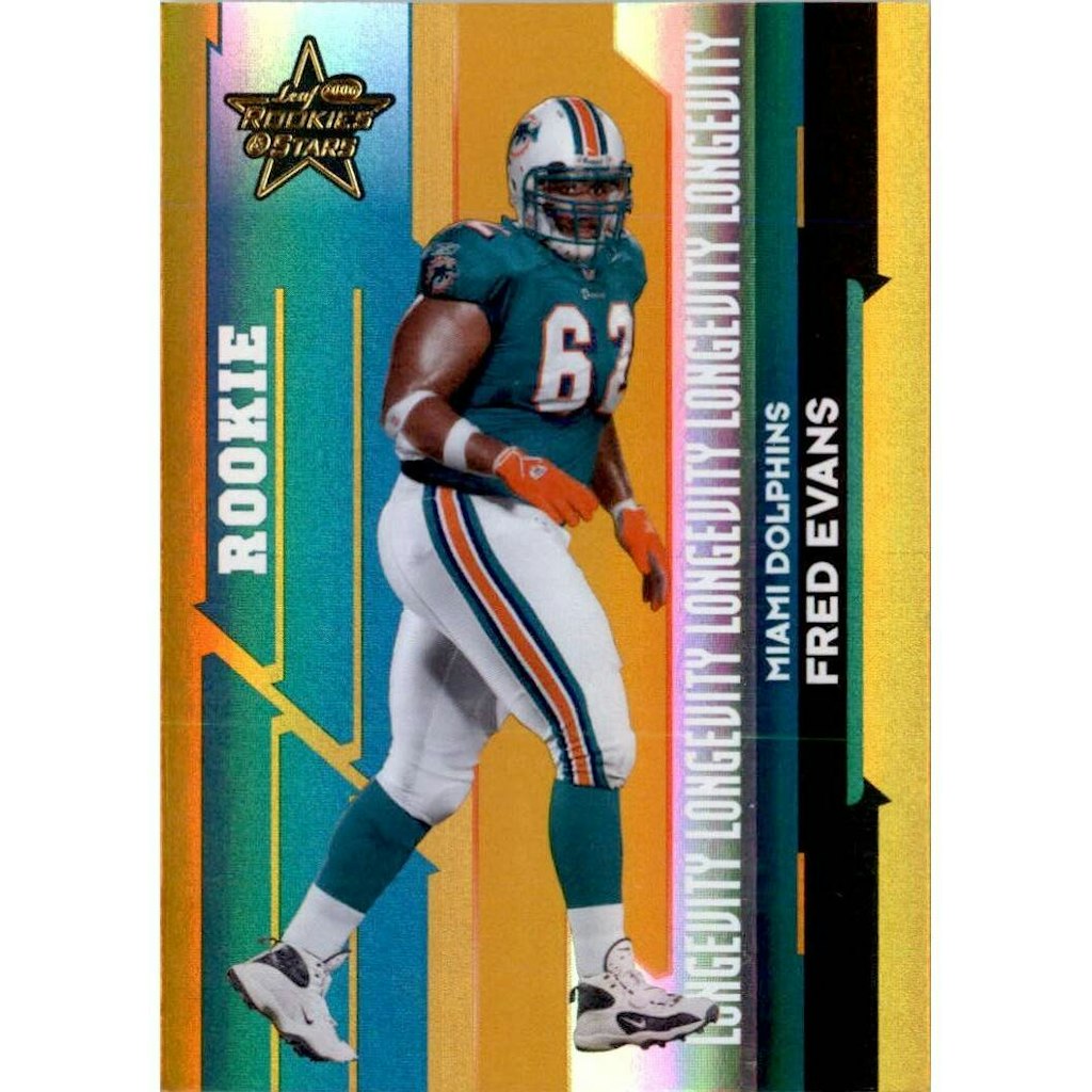 2006 Leaf Rookies and Stars Longevity Gold Parallel Fred Evans Trading Card: $18