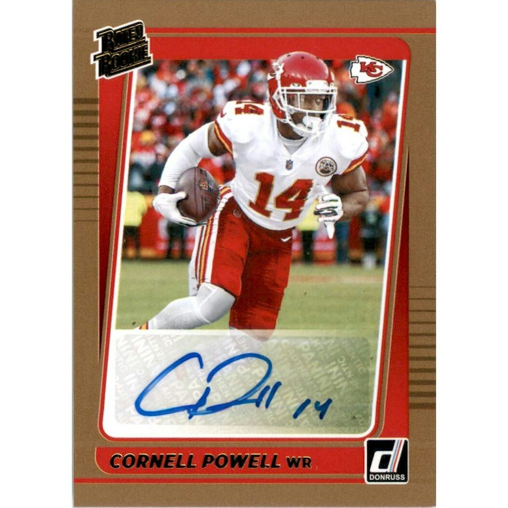 Cornell Powell 2021 Donruss Rated Rookies Bronze Autograph Card: $10.80 Cornell Powell 2021 Donruss Rated Rookies Bronze Autograph Card: $10.80