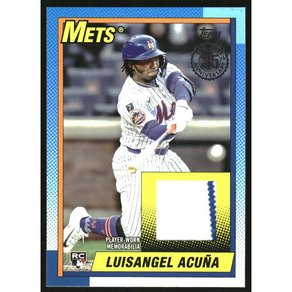 2025 Topps Update '90 Topps Relics Luisangel Acuna Trading Card: $10.80