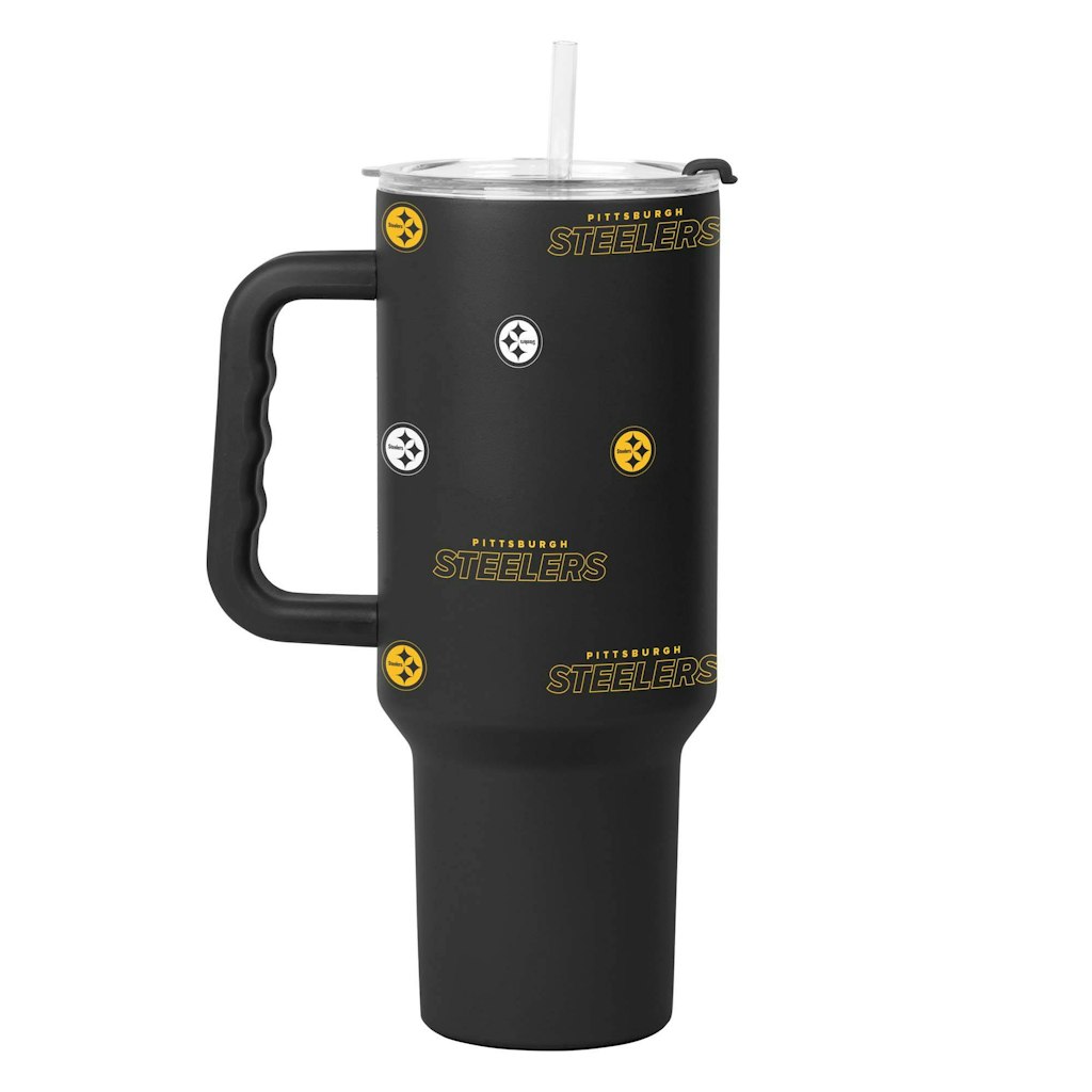 Pittsburgh Steelers 40oz. Step and Repeat Powder Coat Tumbler: $49.99 Pittsburgh Steelers 40oz. Step and Repeat Powder Coat Tumbler: $49.99
