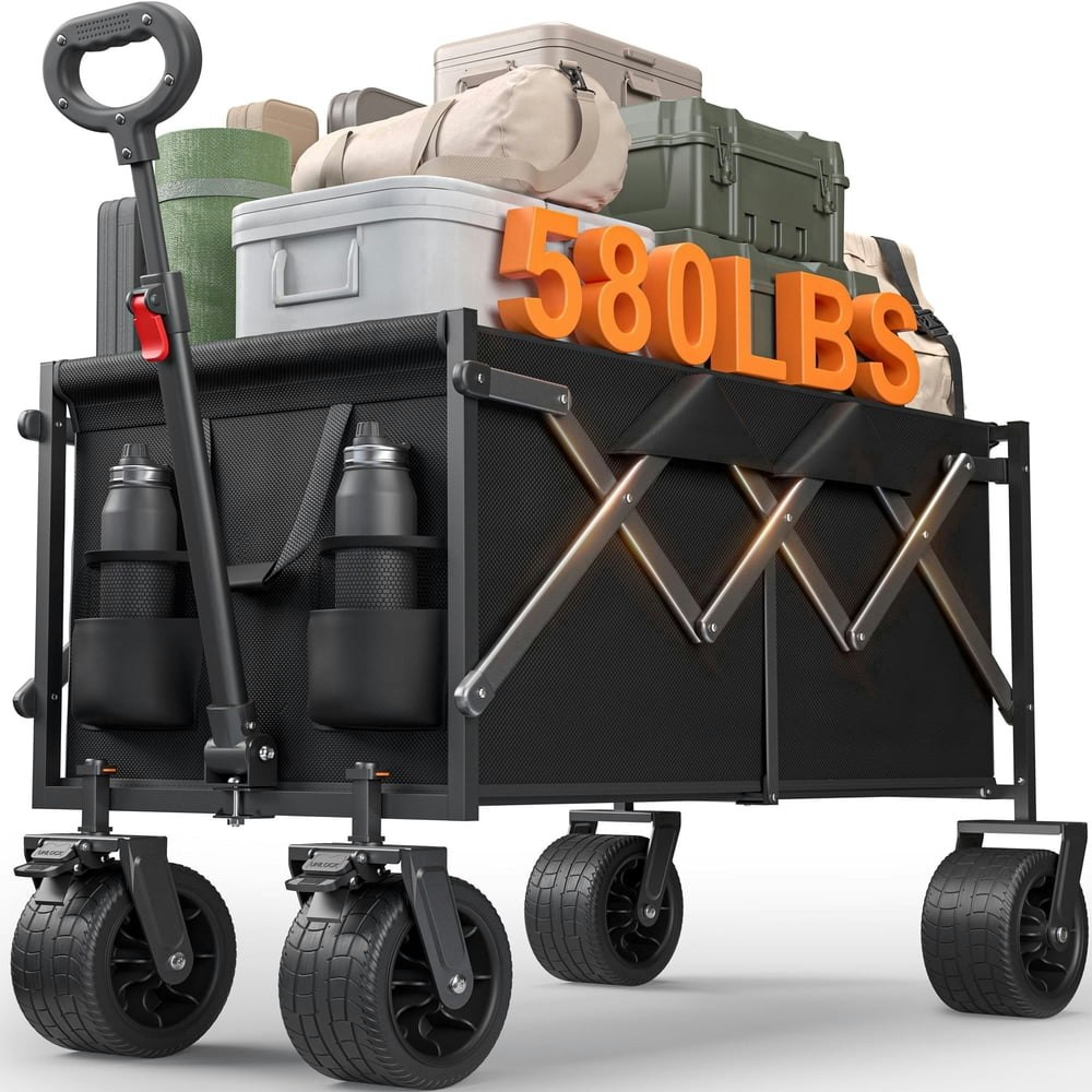 Goosiay 580lb Heavy Duty Collapsible Folding Wagon: $79.99 Goosiay 580lb Heavy Duty Collapsible Folding Wagon: $79.99