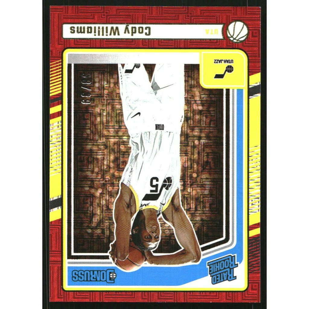 2024-25 Donruss Choice Red Cody Williams Rookie Rated Card: $13.50 2024-25 Donruss Choice Red Cody Williams Rookie Rated Card: $13.50