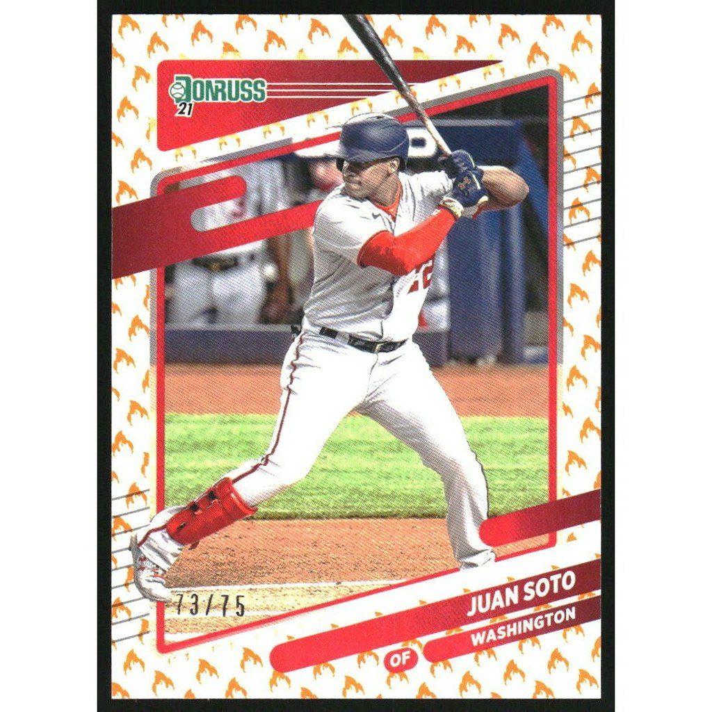 2021 Donruss On Fire Juan Soto Card: $10 2021 Donruss On Fire Juan Soto Card: $10