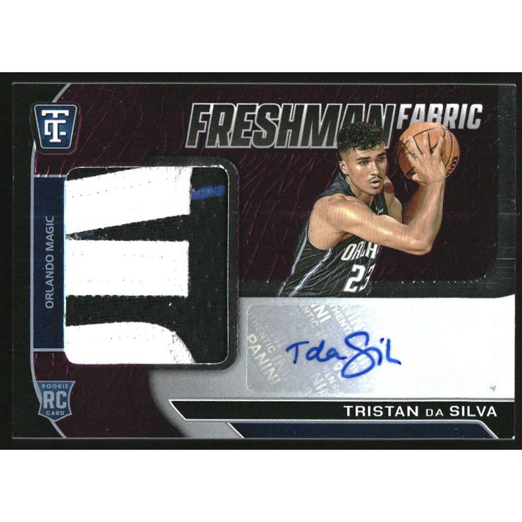 2024-25 Totally Certified Tristan da Silva Freshman Fabric Signatures Mirror Purple Card: $25 2024-25 Totally Certified Tristan da Silva Freshman Fabric Signatures Mirror Purple Card: $25