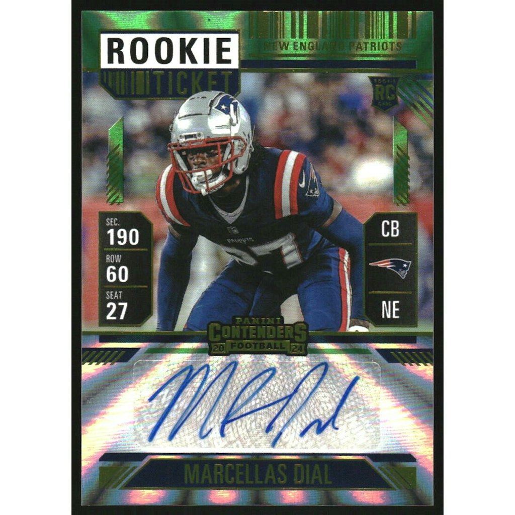 2024 Panini Contenders Marcellas Dial Autograph Trading Card: $12