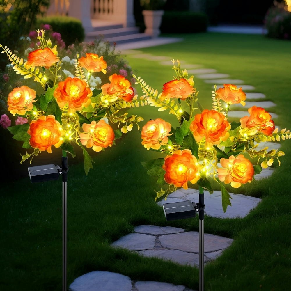 Oziral Solar Flower Garden Lights 2-Pack: $14.72 Oziral Solar Flower Garden Lights 2-Pack: $14.72