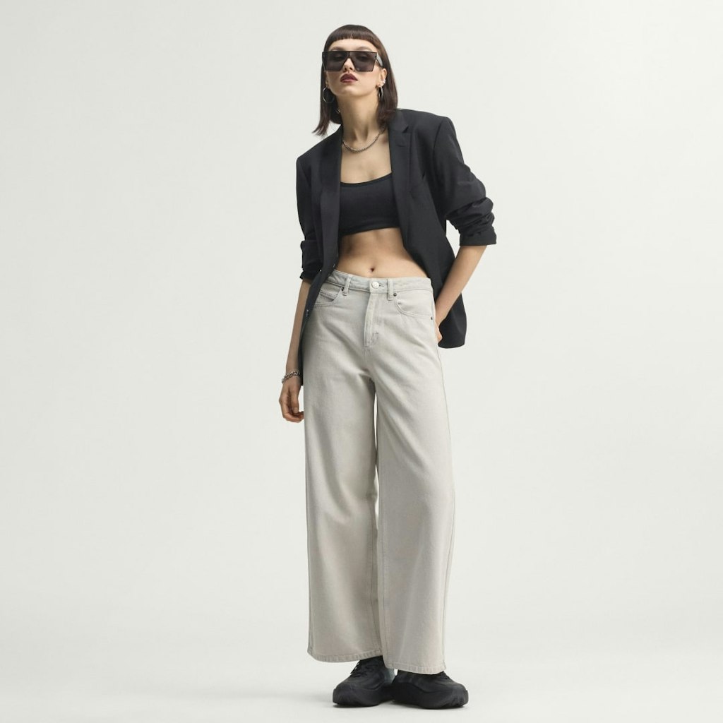 High-Rise Wide-Leg Denim Pants: $120 High-Rise Wide-Leg Denim Pants: $120