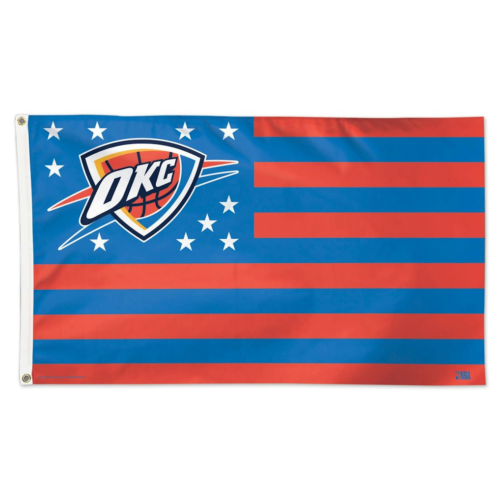 WinCraft Oklahoma City Thunder 3' x 5' Patriotic Flag: $49.99