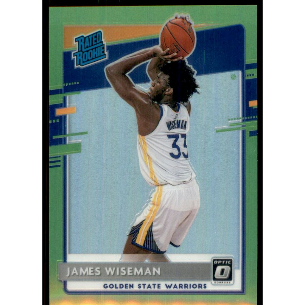 2020-21 Donruss Optic Lime Green James Wiseman Rookie Card: $20 2020-21 Donruss Optic Lime Green James Wiseman Rookie Card: $20