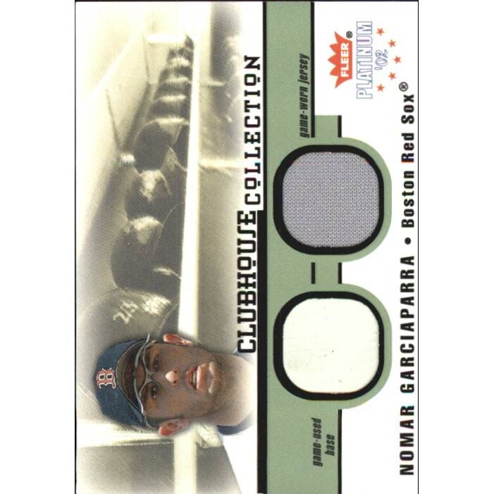 2002 Fleer Platinum Clubhouse Memorabilia Combos Nomar Garciaparra Jersey Card: $32 2002 Fleer Platinum Clubhouse Memorabilia Combos Nomar Garciaparra Jersey Card: $32