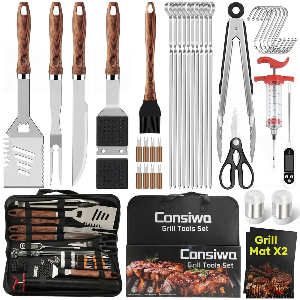 Consiwa 39-Piece BBQ Grill Accessories Set: $26.99 Consiwa 39-Piece BBQ Grill Accessories Set: $26.99