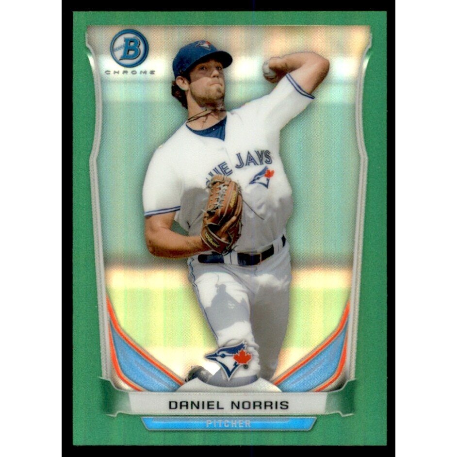 2014 Bowman Chrome Daniel Norris Green Refractor Mini Card: $12 2014 Bowman Chrome Daniel Norris Green Refractor Mini Card: $12
