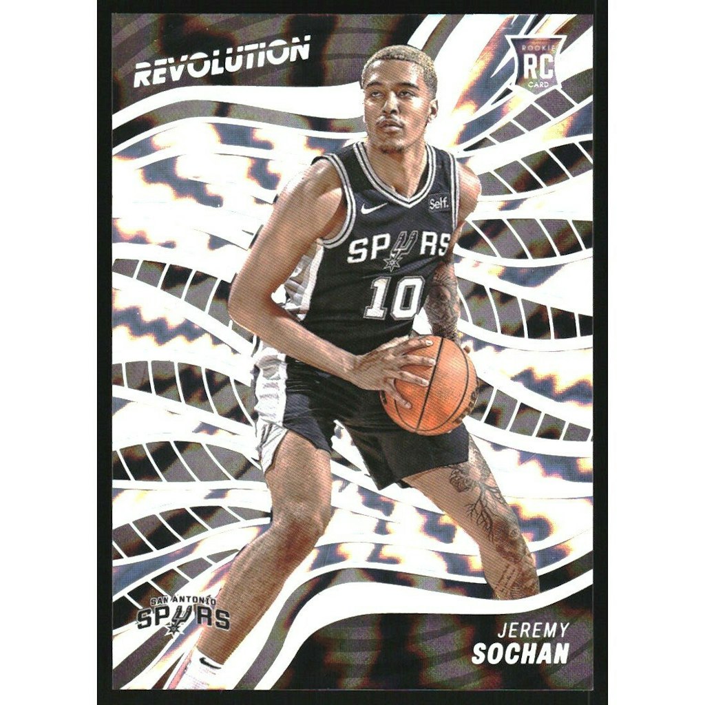 2022-23 Panini Revolution Asia Holo Silver Jeremy Sochan Trading Card: $15 2022-23 Panini Revolution Asia Holo Silver Jeremy Sochan Trading Card: $15