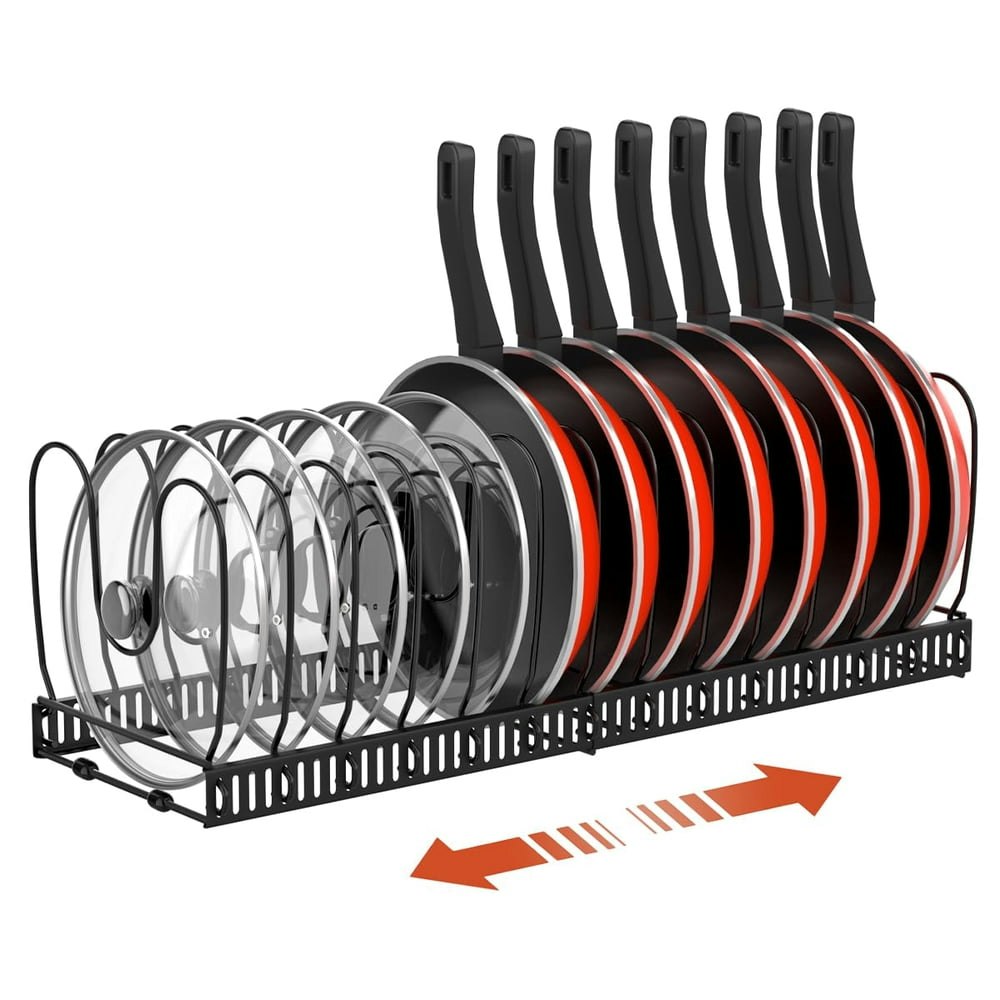 Housolution Expandable Pot and Pan Organizer Rack: $18.50