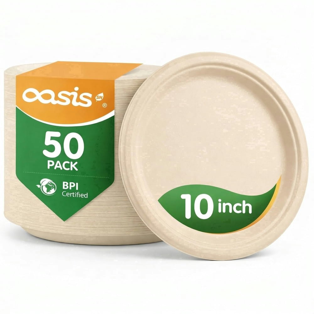 OasisSN 10-Inch Heavy Duty Disposable Paper Plates 50-Pack: $19.79 OasisSN 10-Inch Heavy Duty Disposable Paper Plates 50-Pack: $19.79
