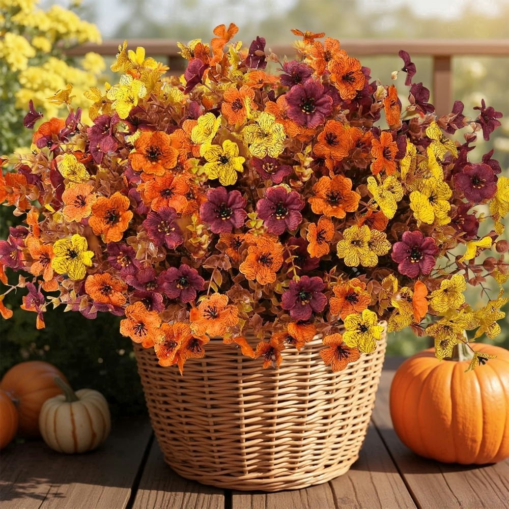 Scidweet Artificial Fall Flowers 12-Bundle Set: $15.79