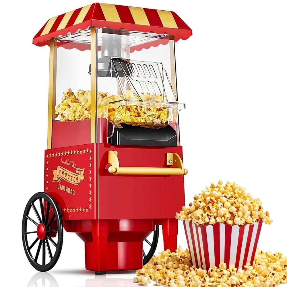 Tinana 12-Cup Vintage Hot Air Popcorn Maker: $35.99