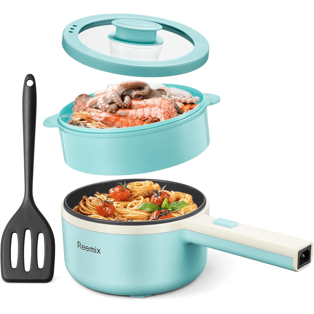 1.6L Electric Hot Pot with Steamer: $22.99