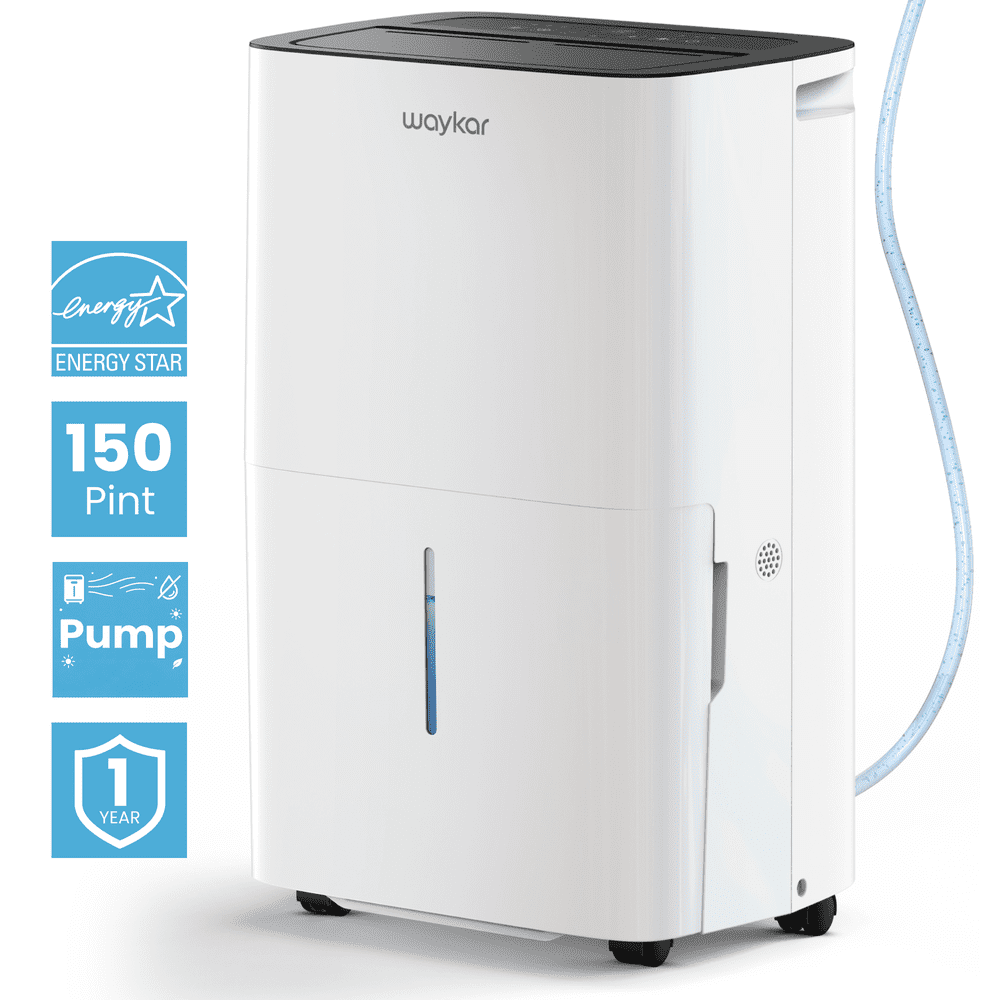 Waykar 150-Pint Dehumidifier with Built-in Pump: $229.99 Waykar 150-Pint Dehumidifier with Built-in Pump: $229.99