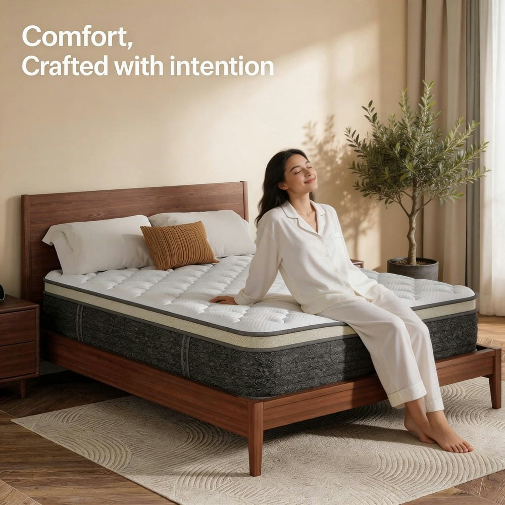Kizreo 12-inch Queen Hybrid Mattress: $178.88