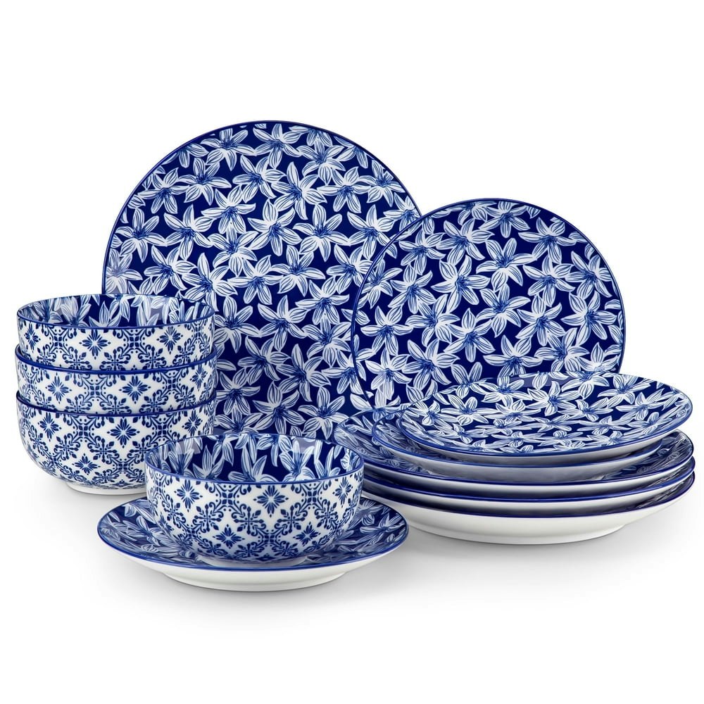 Malacasa 12-Piece Porcelain Dinnerware Set: $35.99