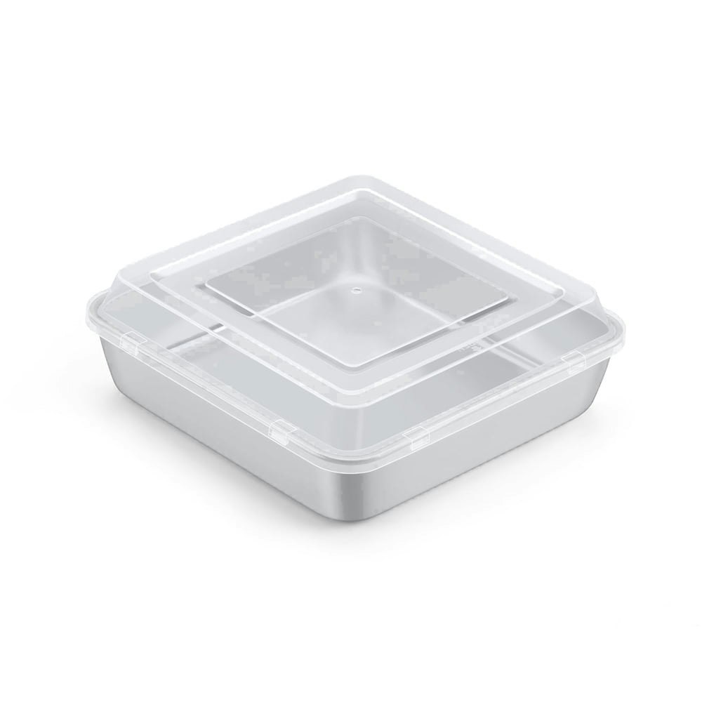 Walchoice 9x9-inch Stainless Steel Baking Pan with Lid: $13.99