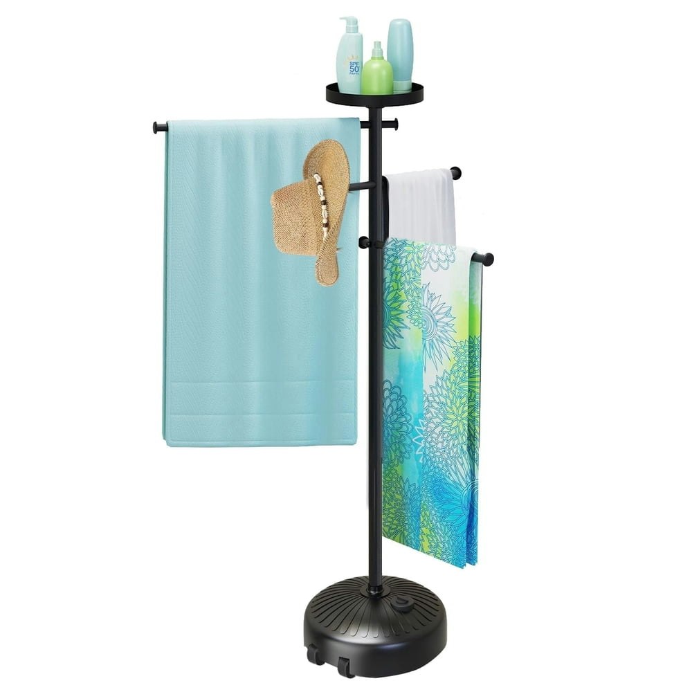 Yacona Portable Outdoor Pool Towel Rack: $53.75