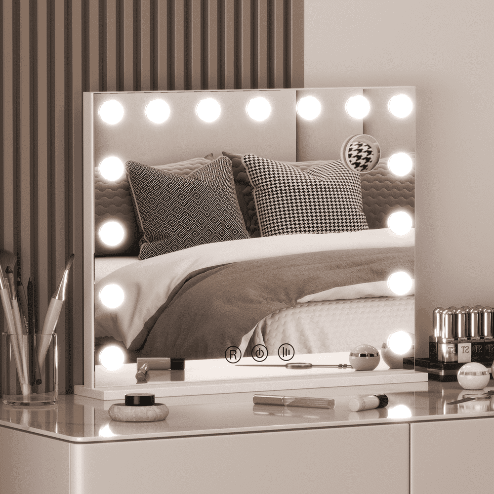 31.5-Inch Hollywood Vanity Mirror with Lights: $88.87