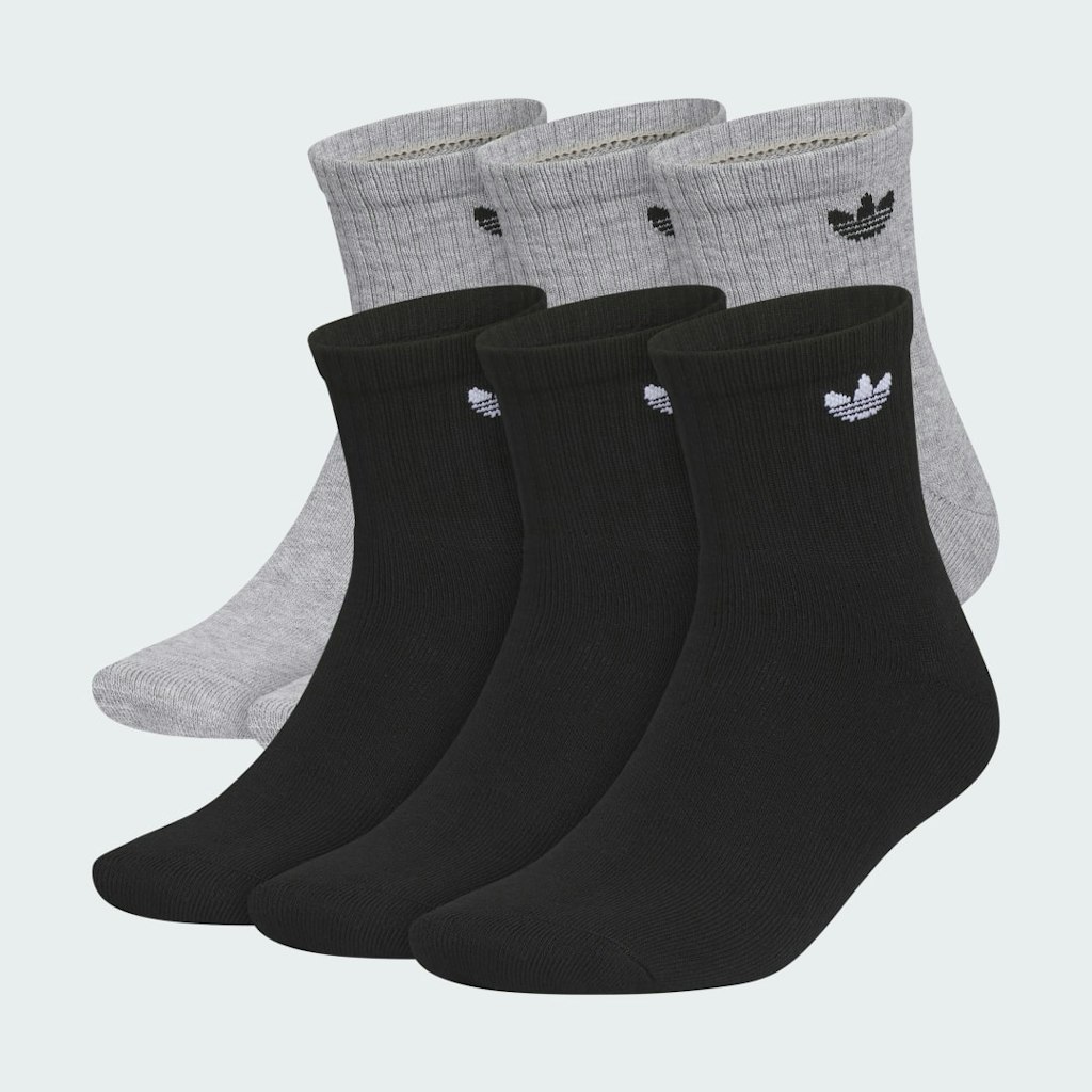 Adidas Originals Trefoil Quarter Socks 6-Pack: $26 Adidas Originals Trefoil Quarter Socks 6-Pack: $26