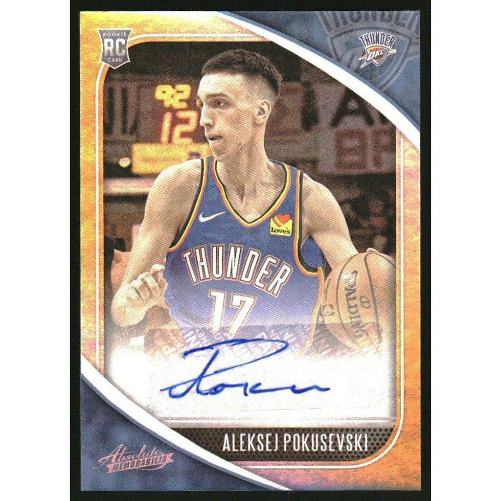2020-21 Absolute Memorabilia Rookie Autograph Aleksej Pokusevski Card: $13.50 2020-21 Absolute Memorabilia Rookie Autograph Aleksej Pokusevski Card: $13.50