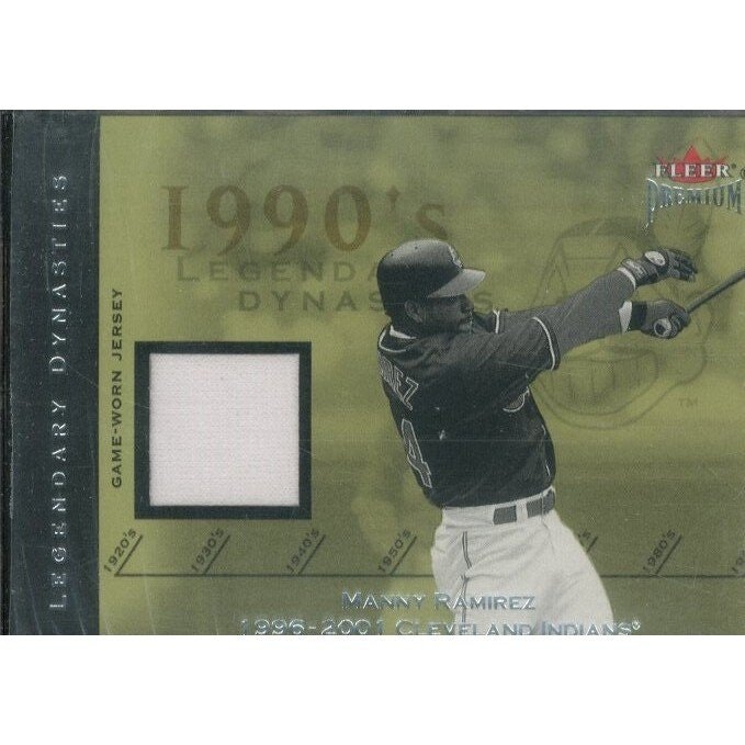 2002 Fleer Premium Legendary Dynasties Manny Ramirez Game Used Jersey Card: $16 2002 Fleer Premium Legendary Dynasties Manny Ramirez Game Used Jersey Card: $16