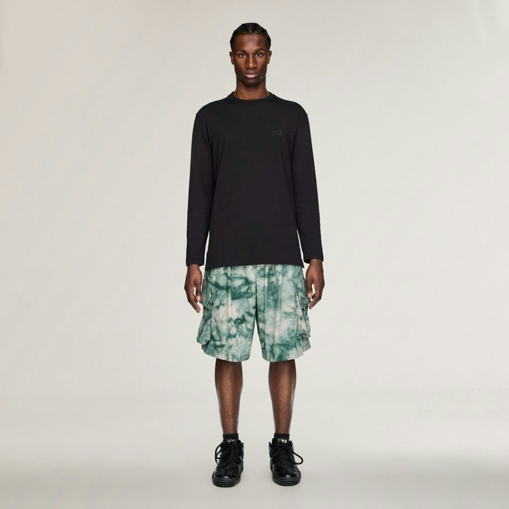 Y-3 AOP Nylon Shorts: $138 Y-3 AOP Nylon Shorts: $138