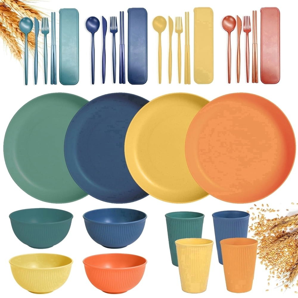 Wheat Straw Dinnerware 32-Piece Set: $15.99