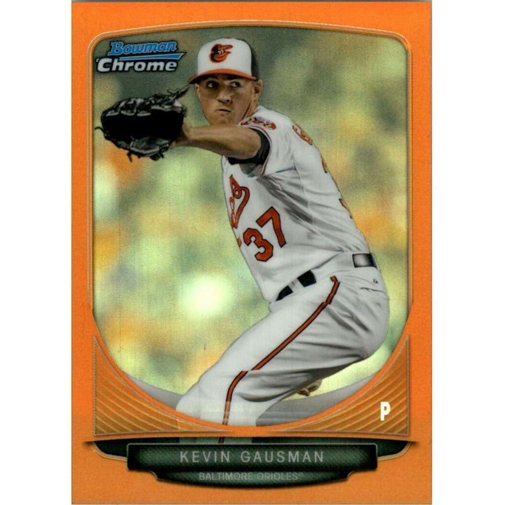 2013 Bowman Chrome Draft Top Prospects Kevin Gausman Orange Refractor Card: $35