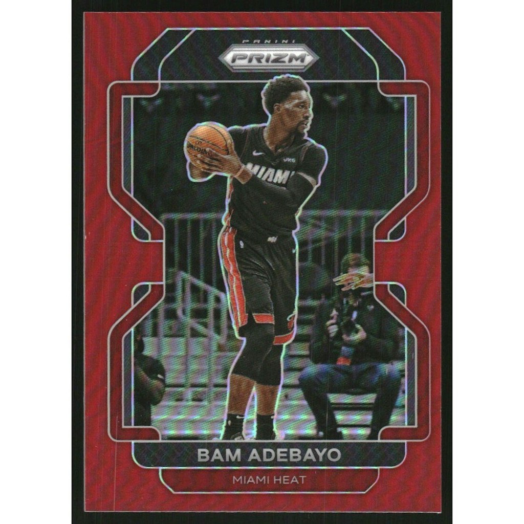 2021-22 Panini Prizm Bam Adebayo Red Prizm Card #228: $13.50 2021-22 Panini Prizm Bam Adebayo Red Prizm Card #228: $13.50