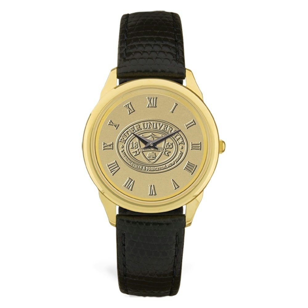 Men's Gold Rider Broncs Medallion Leather Wristwatch: $214.99 Men's Gold Rider Broncs Medallion Leather Wristwatch: $214.99