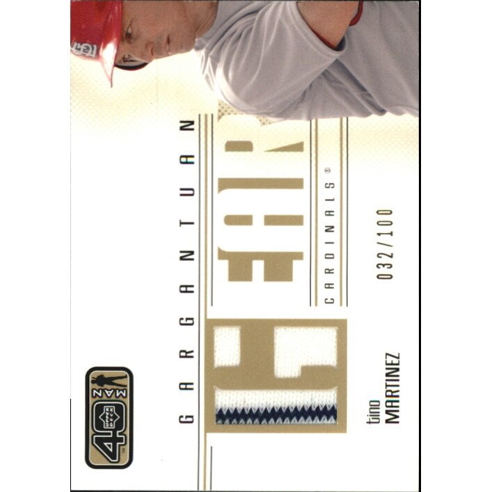2002 Upper Deck 40-Man Gargantuan Gear Gold Tino Martinez Card: $15 2002 Upper Deck 40-Man Gargantuan Gear Gold Tino Martinez Card: $15