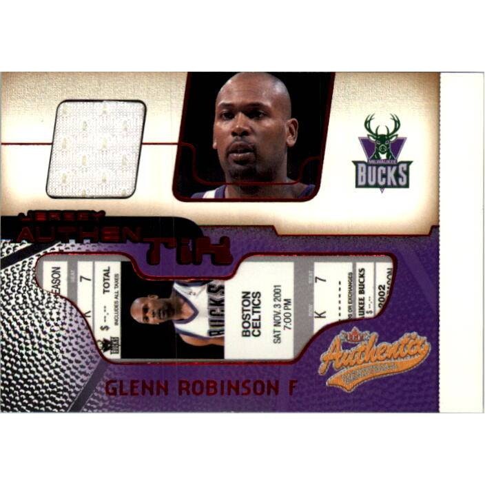 2001-02 Fleer Authentix Glenn Robinson Jersey Card: $15