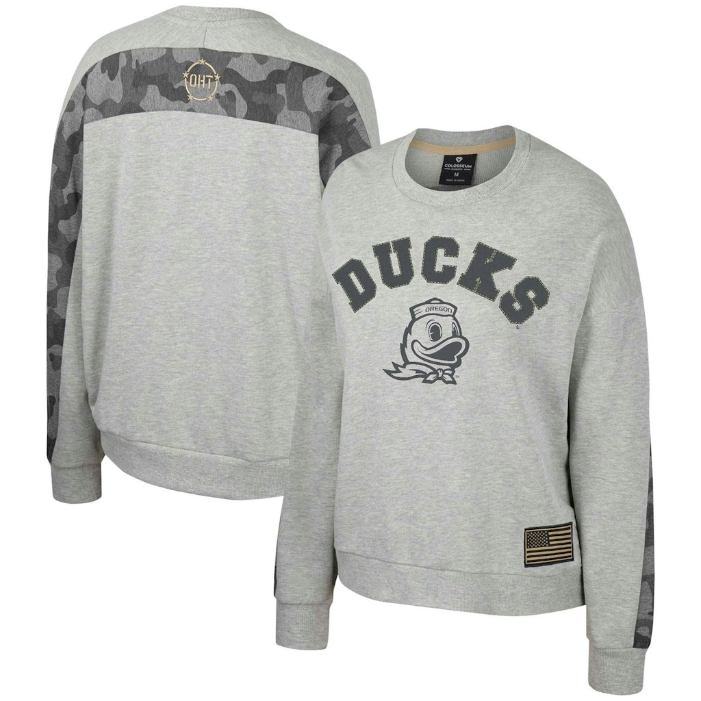 Women's Oregon Ducks OHT Military Appreciation Dolman Pullover Sweatshirt: $35.99 Women's Oregon Ducks OHT Military Appreciation Dolman Pullover Sweatshirt: $35.99